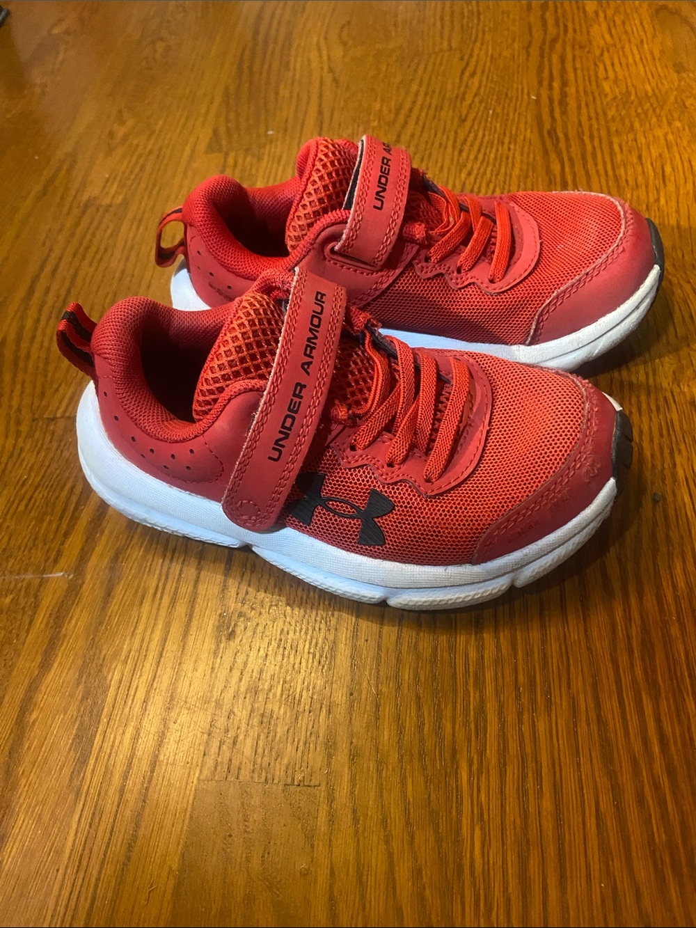 Red Under Armour Tennis Shoes